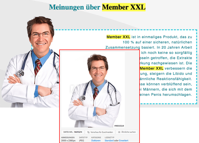 member xxl fake